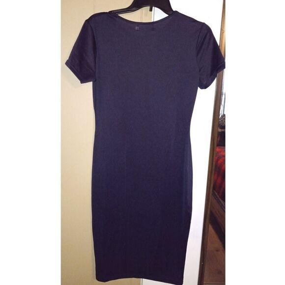𝅺nwt NAVY BLUE SOFT DRESS SZ LARGE - Picture 4 of 5